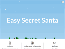 Tablet Screenshot of easysecretsanta.com